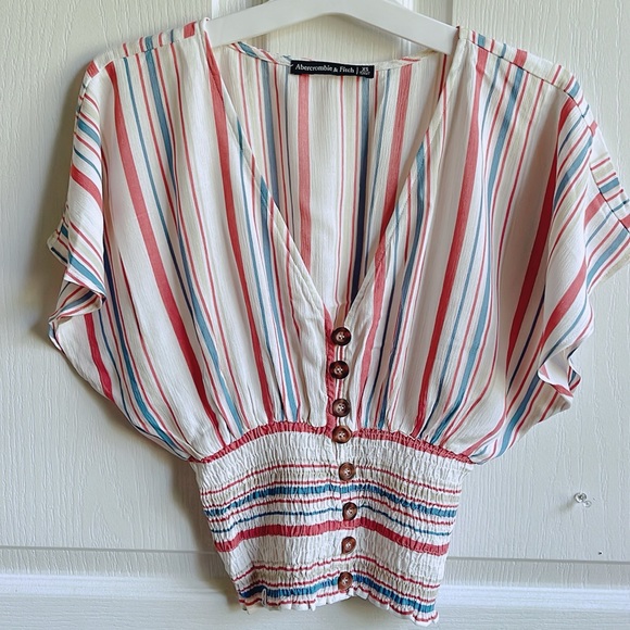 abercrombie & fitch smocked waist blouse - Picture 3 of 10